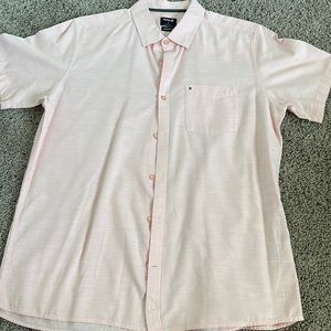 Pink short sleeve button down